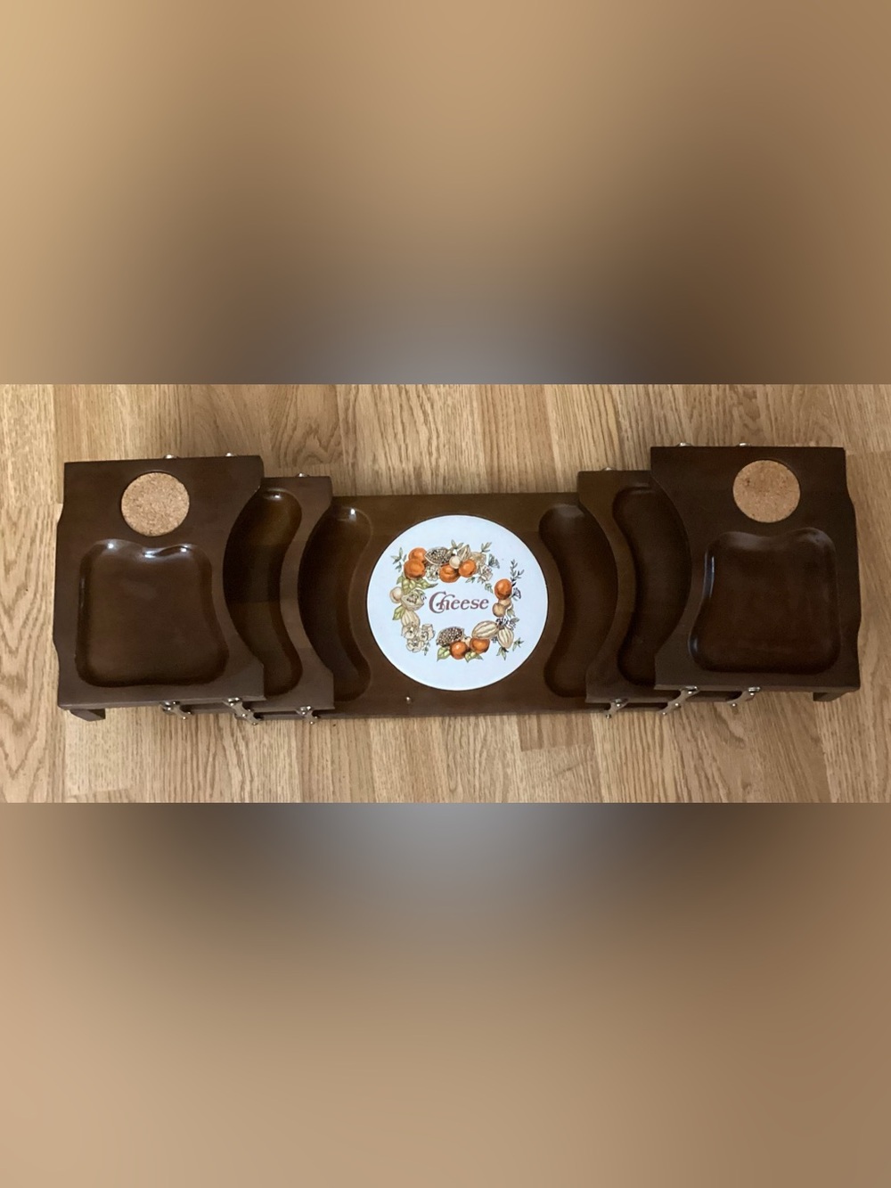 Vintage 1970’s Hellerware Expandable Cheese/Hor Dourves/Charcuterie Board